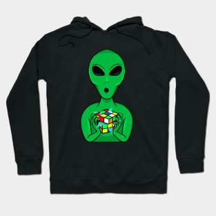 Alien - Rubik's Cube Inspired Design for people who know How to Solve a Rubik's Cube Hoodie